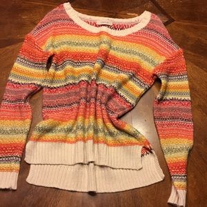 Caslon Multicolored Hi Low Sweater